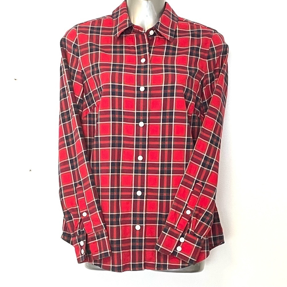 Vineyard Vines Ladies Plaid Fitted Button Down Shirt   SZ 0